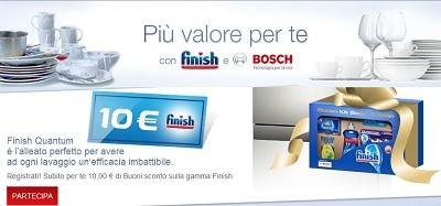 Buoni Sconto e Campioni Omaggio Finish