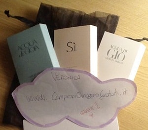 Campioni omaggio Armani