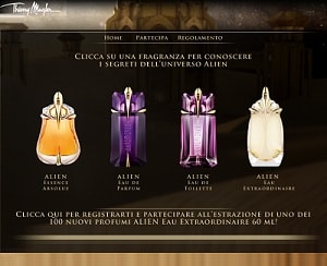 Concorso Clarins Profumi Alien 300