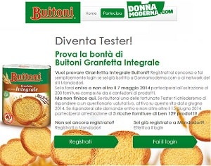 Diventa tester Buitoni