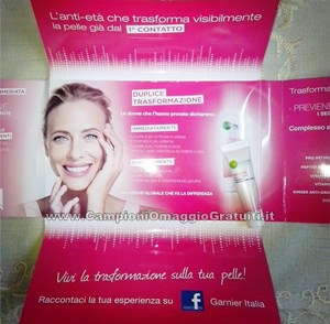 Ricevuto Campioni Omaggio Garnier Miracle Skin Cream