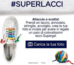 Lacci colorati in Omaggio da Superga
