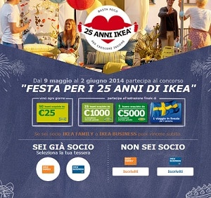 Concorso a Premi Ikea 25 Anni
