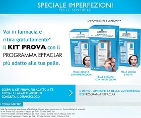 campioni omaggio la roche posay effaclar