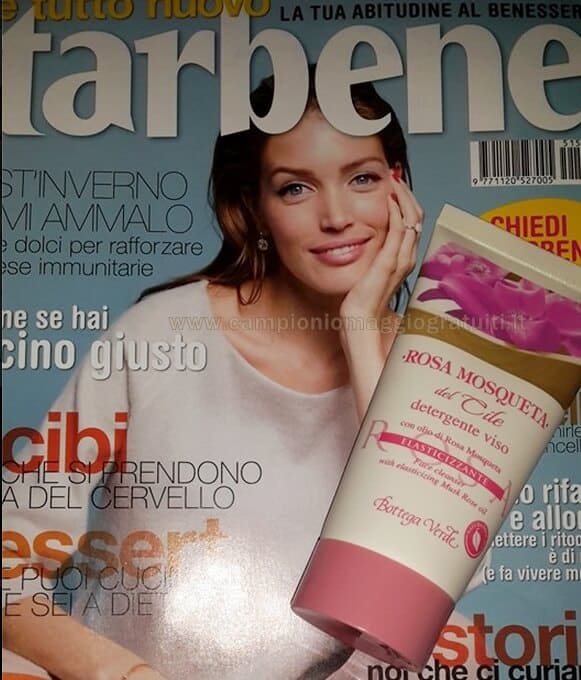 Campione-Gratuito-Ricevuto-detergente-Viso-Bottega-Verde