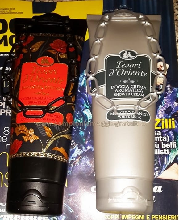 Campioni Omaggio Doccia Crema Tesori d’Oriente Ricevuti