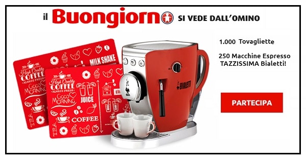 Vinci-Macchina-Espresso-Bialetti-e-Tovaglietta-personalizzata-buongiornomino