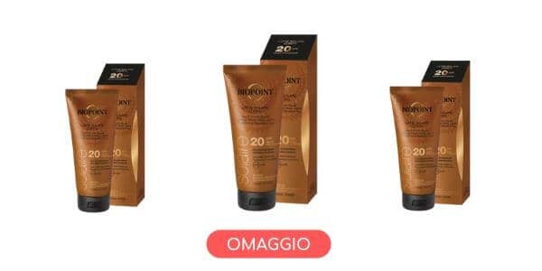 latte solare biopoint omaggio