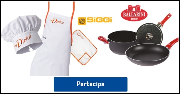Vinci-batteria-di-pentole-Ballarini-o-set-Siggi-personalizzato-con-grembiule