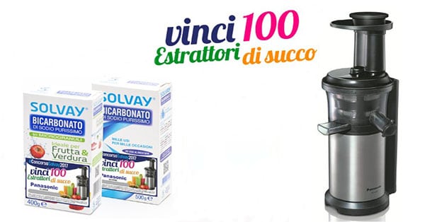 Concorso Solvay 2017 Vinci Estrattori di Succo