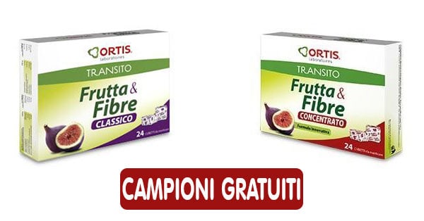 Campioni gratuiti Frutta & Fibre Classico o Concentrato