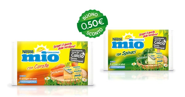 buoni sconto formaggino MIO