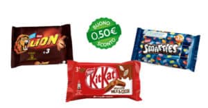 buoni sconto Smarties Lion KitKat