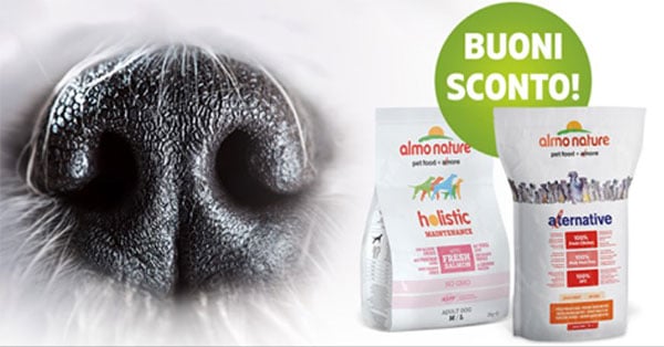 buoni sconto Almo Nature cane