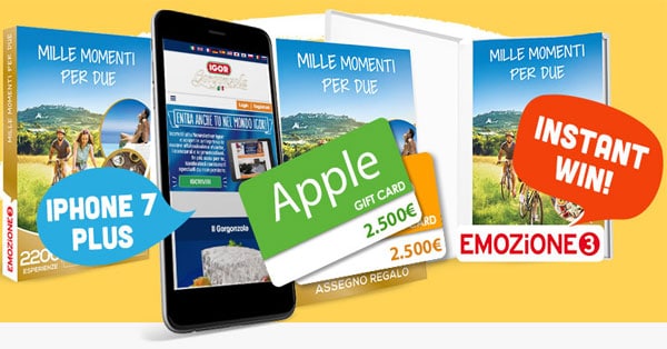 Concorso Gusta e vinci con Igor