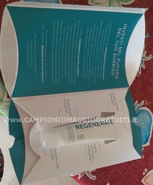 Campioni omaggio dentifricio Regenerate