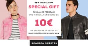 Buono sconto OVS da 10 euro da stampare gratis