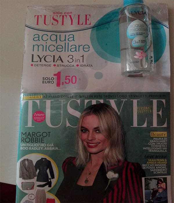 Acqua micellare Lycia omaggio con Tustyle