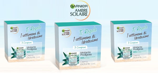 Ambre Aolaire regala una settimana d'idratazione Garnier