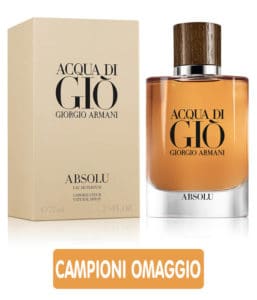 Campioni omaggio Acqua di Giò Absolu Giorgio Armani