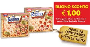 Buono sconto 1 euro pizza Regina La Bigusto