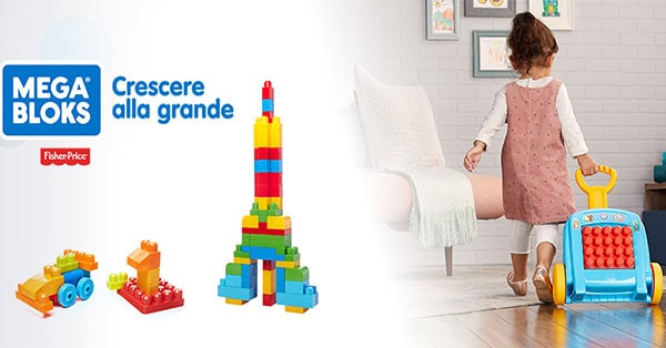 Diventa tester del trolley Costruisci e vai! Mega Bloks