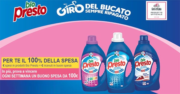 Concorso Bio Presto Il giro del bucato sempre ripagato
