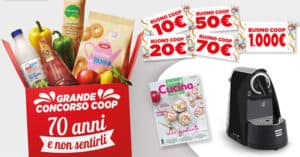 Iscrizione Concorso COOP 70 anni e non sentirli Concorso COOP 70 anni e non sentirli