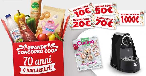 Concorso COOP 70 anni e non sentirli