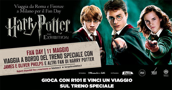 Concorso R101 ti porta sul treno di Harry Potter