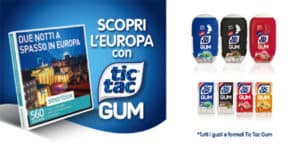 Iscrizione Concorso Scopri l'Europa con Tic Tac Gum Concorso Scopri l'Europa con Tic Tac Gum
