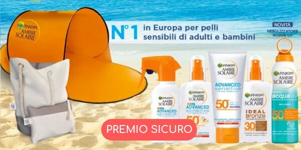premio sicuro ambre solaire con acquisto