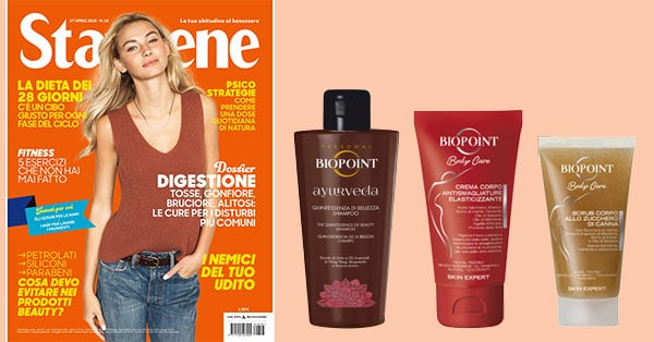 Prodotti di bellezza Biopoint omaggio in edicola