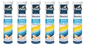 tester dell'integratore alimentare Matt Ricarica Potassio & Magnesio