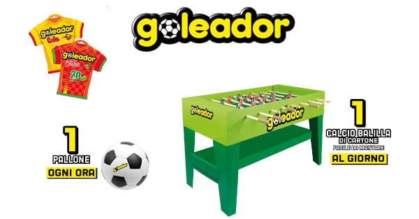 Concorso Goleador Vinci premi da bomber