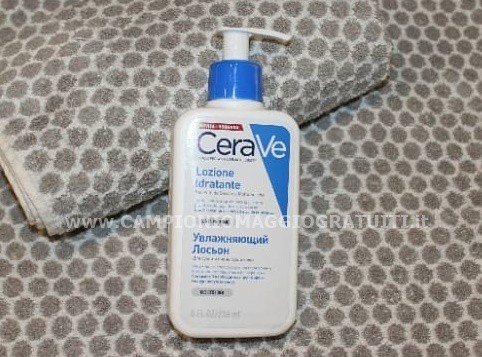 Crema ceraVe ricevuta da testare