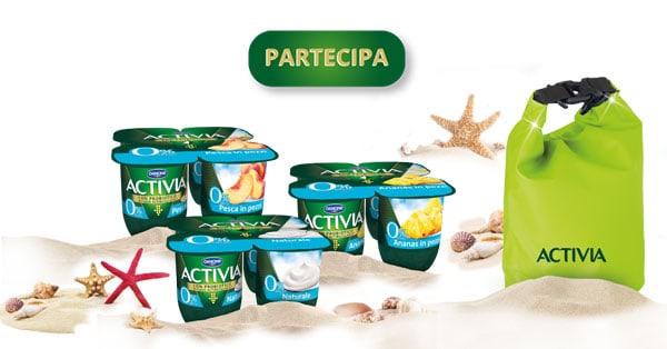 Activia porta l'estate con te: ricevi borsa mare in omaggio