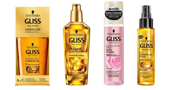 tester dei trattamenti per capelli Gliss Testanera