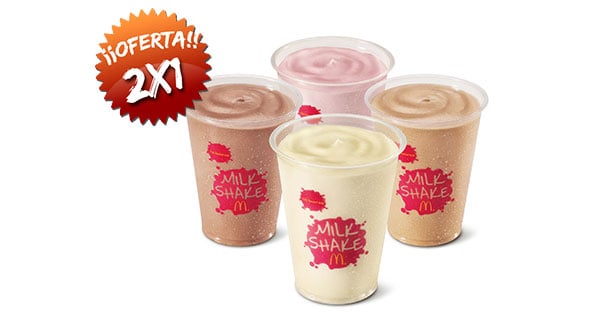 2 milkshake al prezzo di 1 da McDonald's