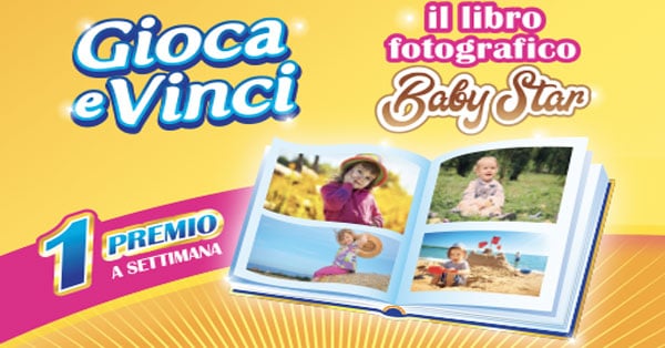 Concorso Pampers Gioca e vinci il libro fotografico Baby Star