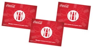 Tovaglietta Coca-Cola in regalo