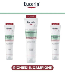 Ricevi gratis campione omaggio Eucerin e diario da Giunti campione omaggio eucerin dermopurifyer tripla azione