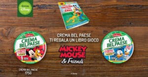 Crema Bel Paese ti regala un libro gioco Mickey Mouse Friends