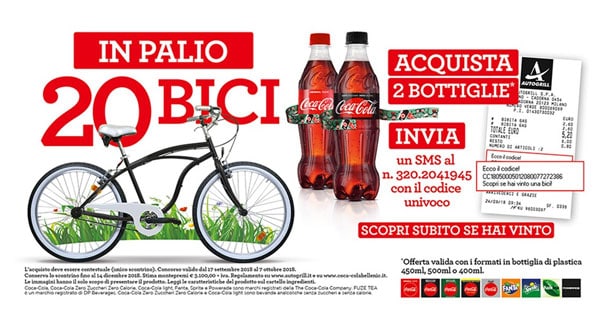Concorso Pedala con Coca-Cola e Autogrill