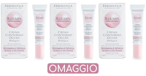 Crema contorno occhi Bio L'Erboristica Illumia in omaggio