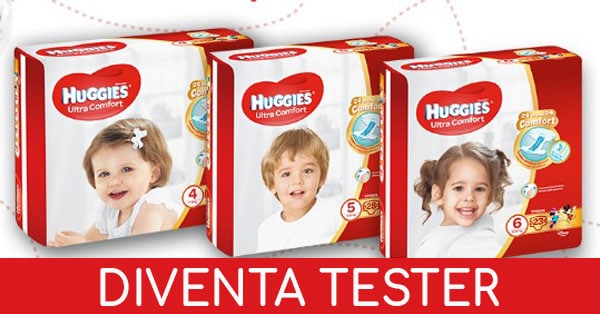 tester pannolini Huggies Ultra Comfort