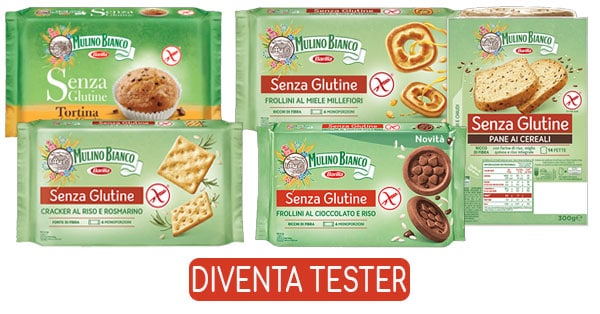 Diventa tester della linea senza glutine Mulino Bianco