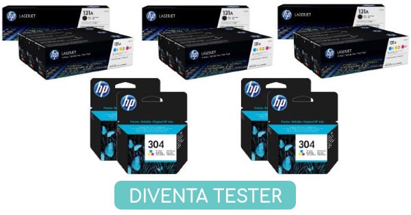 Diventa tester inchiostri e toner HP
