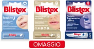 Trattamento labbra Blistex omaggio in edicola