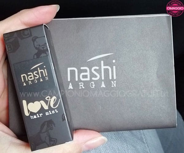 campione omaggio profumo per capelli Nashi Argan Love